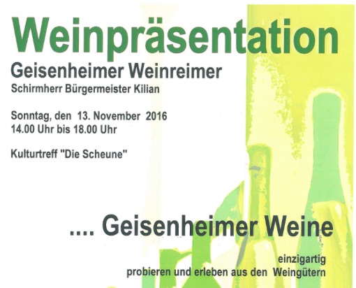Geisenheimer Weinpräsentation